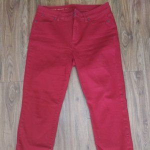 Heritage slim ankle women's RED denim!